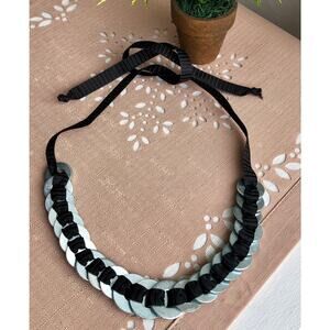 New Handmade Washer and Ribbon Necklace